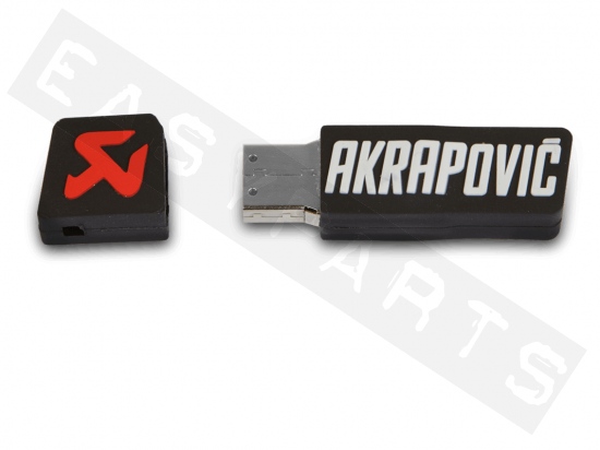 Clé USB AKRAPOVIC 64GB en caoutchouc noir